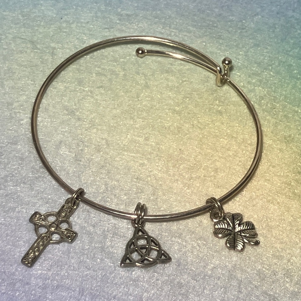 Silver Celtic Charm Bracelet